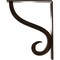 Ekena Millwork Ashford Triple, Wrought Iron Bracket, (Triple center brace), Antiqued Bronze 2"W  x 7 1/2"D x 10"H BKTM02X07X10TASABZ - alternate 2